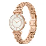 Armani Gianni T-Bar Quartz Roséguldfärgad Stållänk Vit Pärlemor - Bild 3