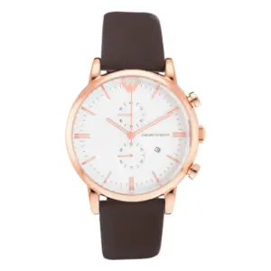 Armani Herrklocka Quartz Guldfärgad Boett Vit