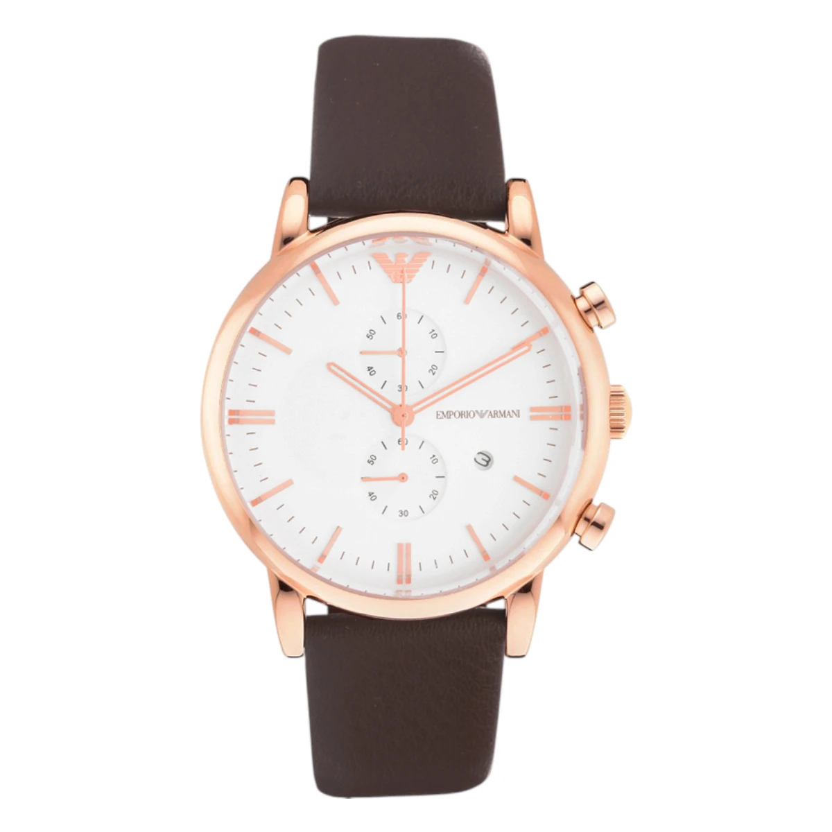 AR1936 Armani Herrklocka Quartz Guldfärgad Boett Vit