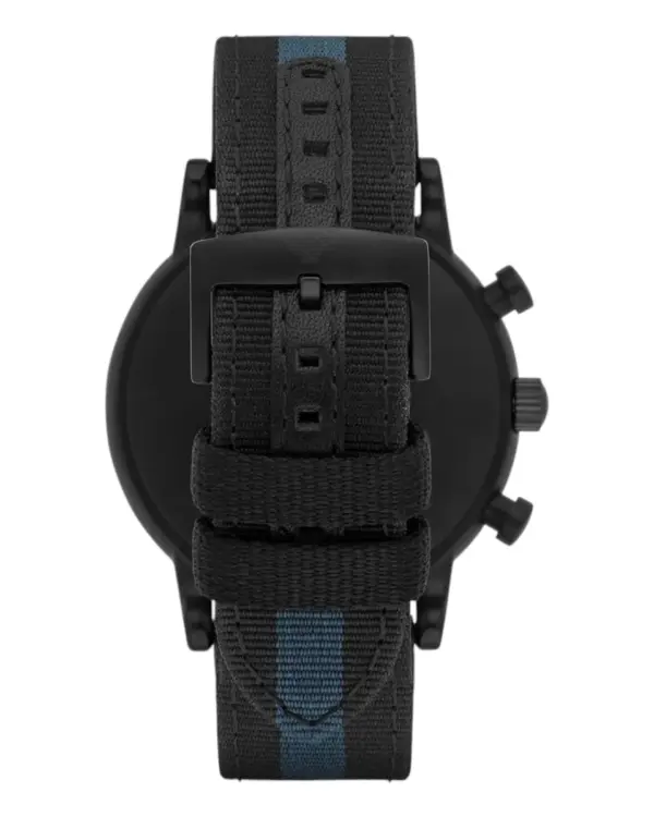 Armani Herrklocka Quartz Textilarmband Svart