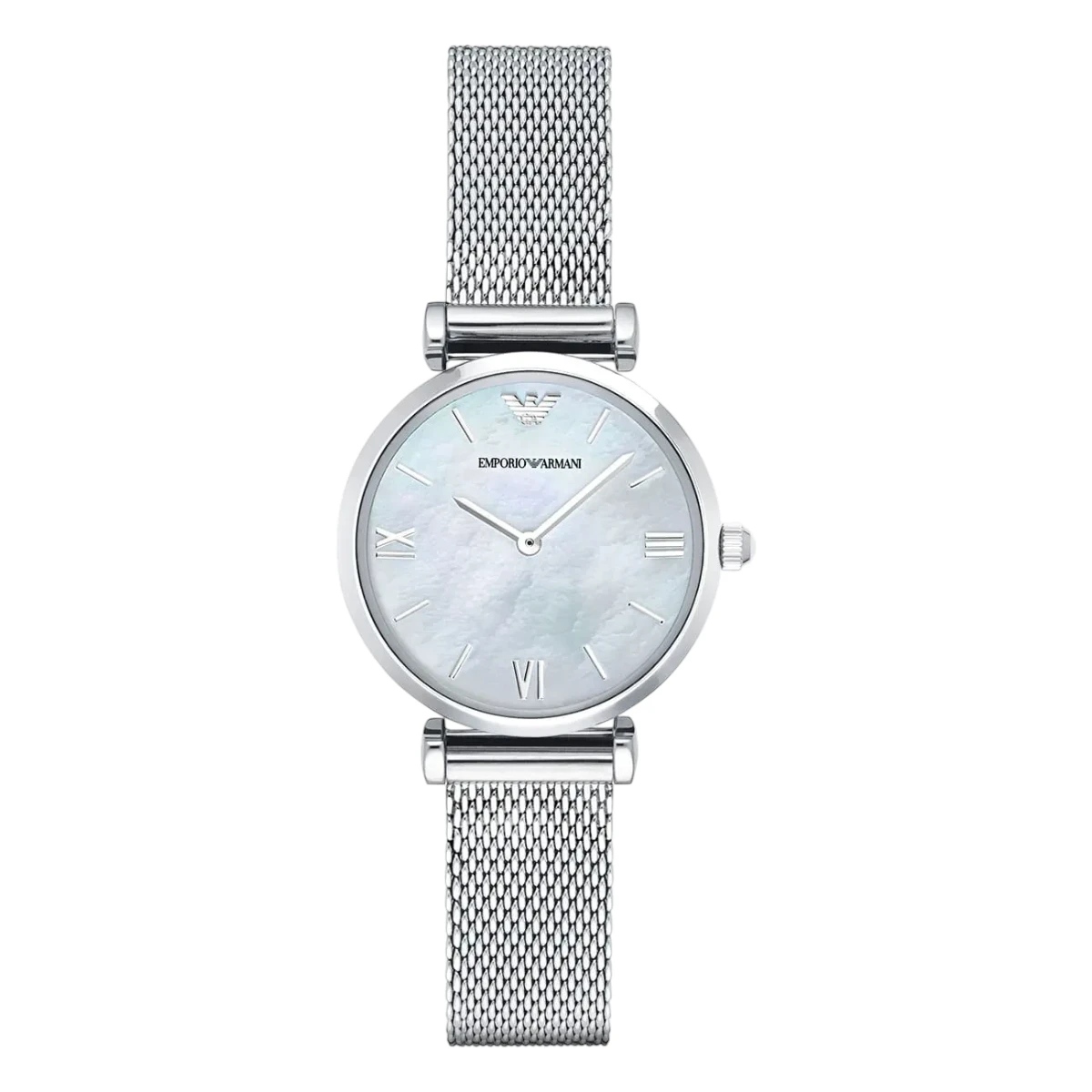 AR1955_01 Armani Quartz Mesharmband Vit Pärlemor - Bild 1