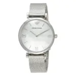 Armani Quartz Mesharmband Vit Pärlemor - Bild 2