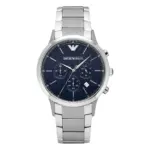 Armani Renato Quartz Kronograf Stållänk Blå