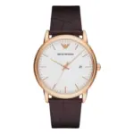 Armani Herrklocka Quartz Roséguldsfärgad Boett Vit