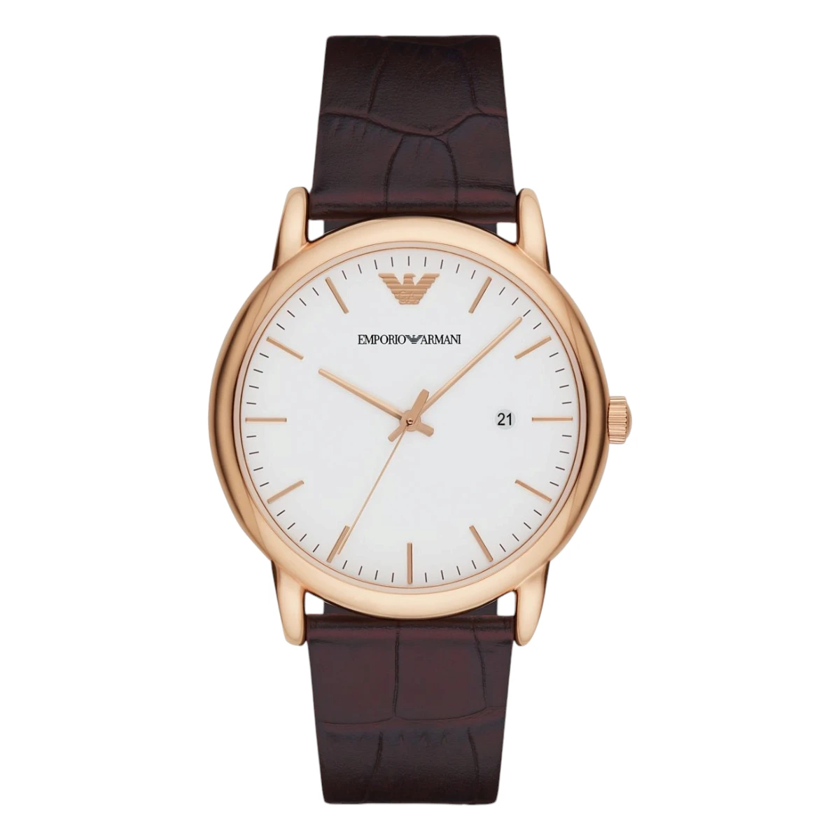 AR2502 Armani Herrklocka Quartz Roséguldsfärgad Boett Vit