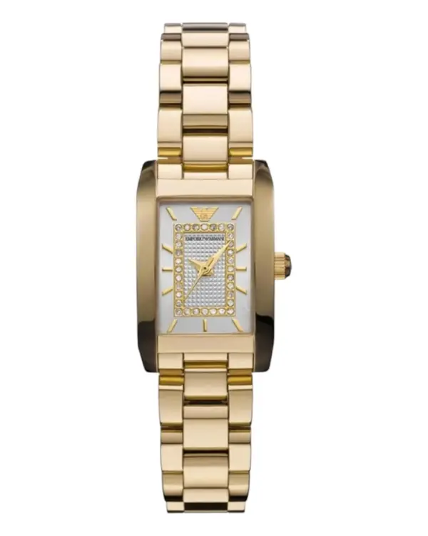 Armani Damklocka Quartz Guldfärgad Boett Vit