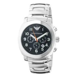 Armani Herrklocka Quartz Stållänk Svart