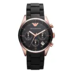 Armani Damklocka Quartz Guldfärgad Boett Svart