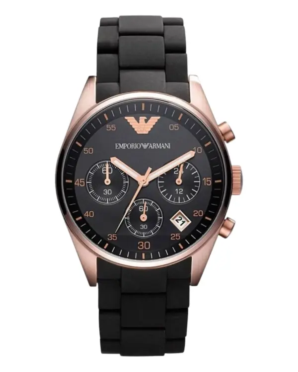 Armani Damklocka Quartz Guldfärgad Boett Svart