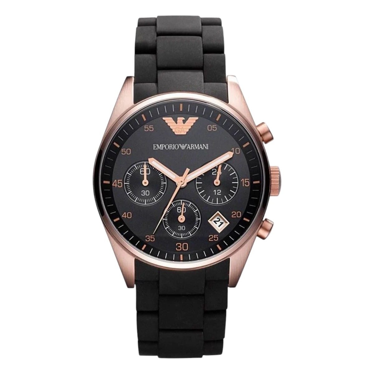 AR5906 Armani Damklocka Quartz Guldfärgad Boett Svart