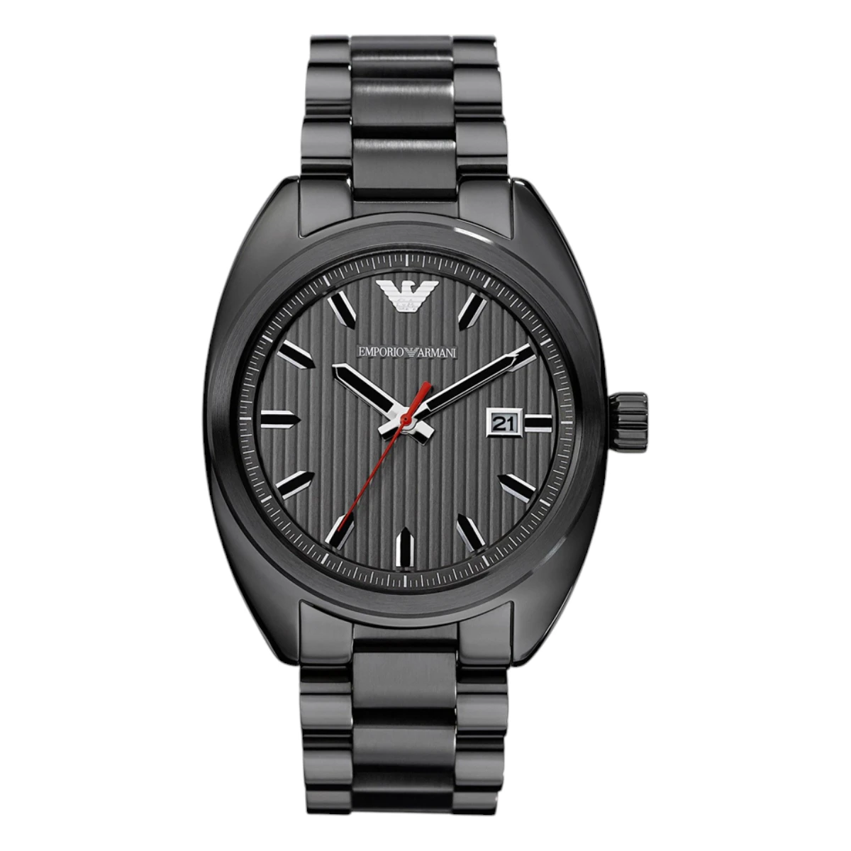 AR5910 Armani Herrklocka Quartz Silverfärgad Stållänk Grå