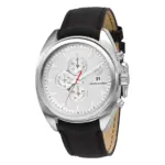 Armani Classic Quartz Kronograf Läderarmband Vit - Bild 2