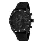 Armani Quartz Kronograf Gummiarmband Svart - Bild 2