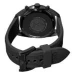 Armani Quartz Kronograf Gummiarmband Svart - Bild 4
