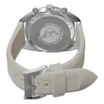 Armani Quartz Kronograf Silikonarmband Silver - Bild 3