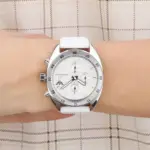 Armani Quartz Kronograf Silikonarmband Silver - Bild 4