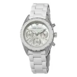 Armani Damklocka Quartz Stållänk Vit
