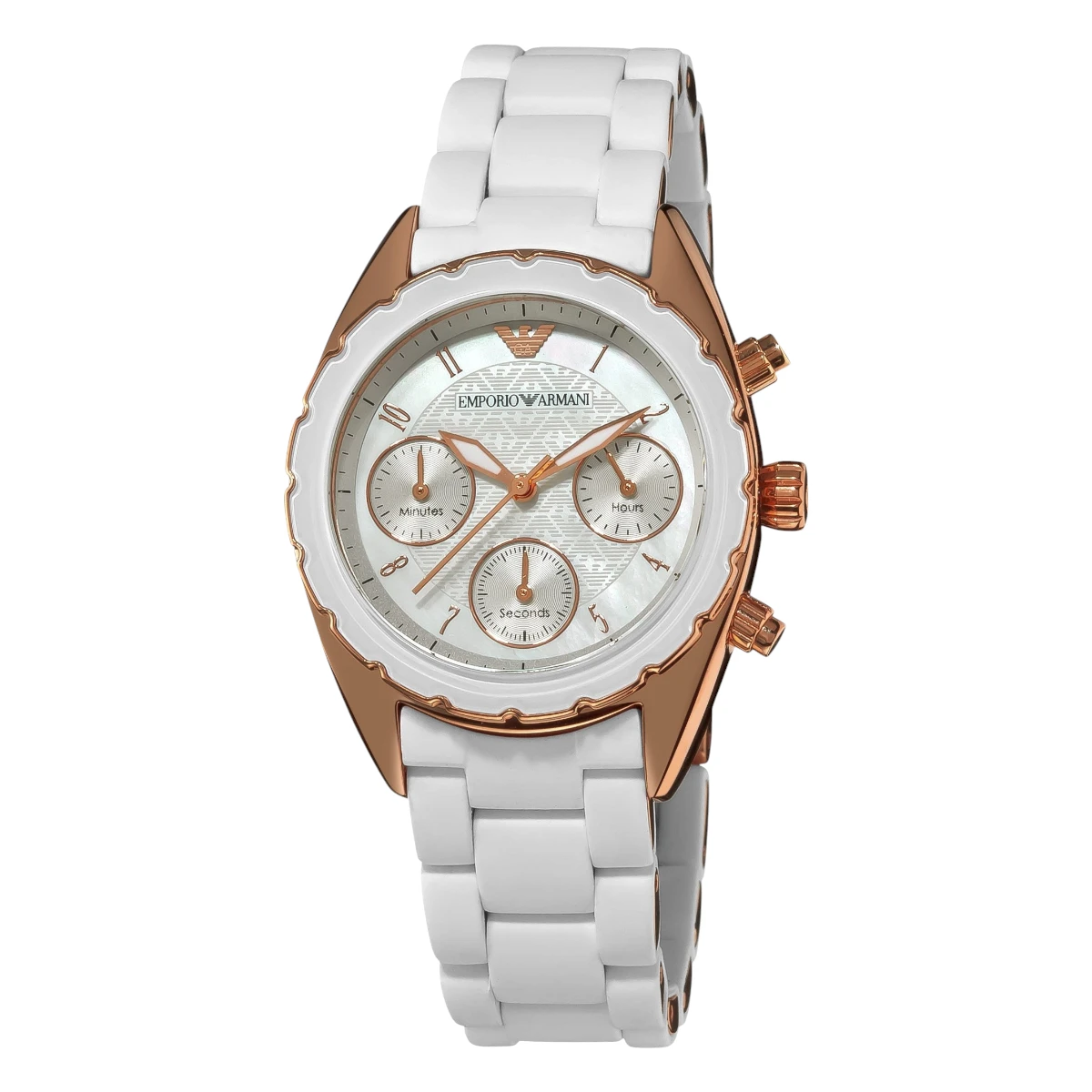 AR5943 Armani Damklocka Quartz Rosa Boett Vit