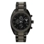 Armani Sportivo Quartz Kronograf Stållänk Svart