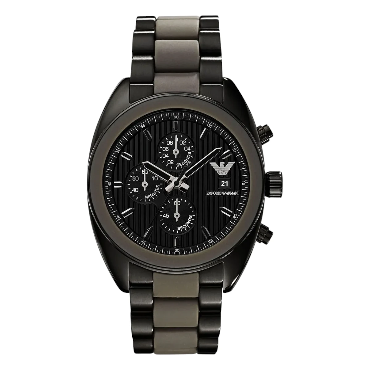 AR5953_01 Armani Sportivo Quartz Kronograf Stållänk Svart - Bild 1