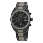 Armani Sportivo Quartz Kronograf Stållänk Svart - Bild 2