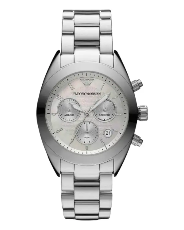Armani Damklocka Quartz Stållänk Silver