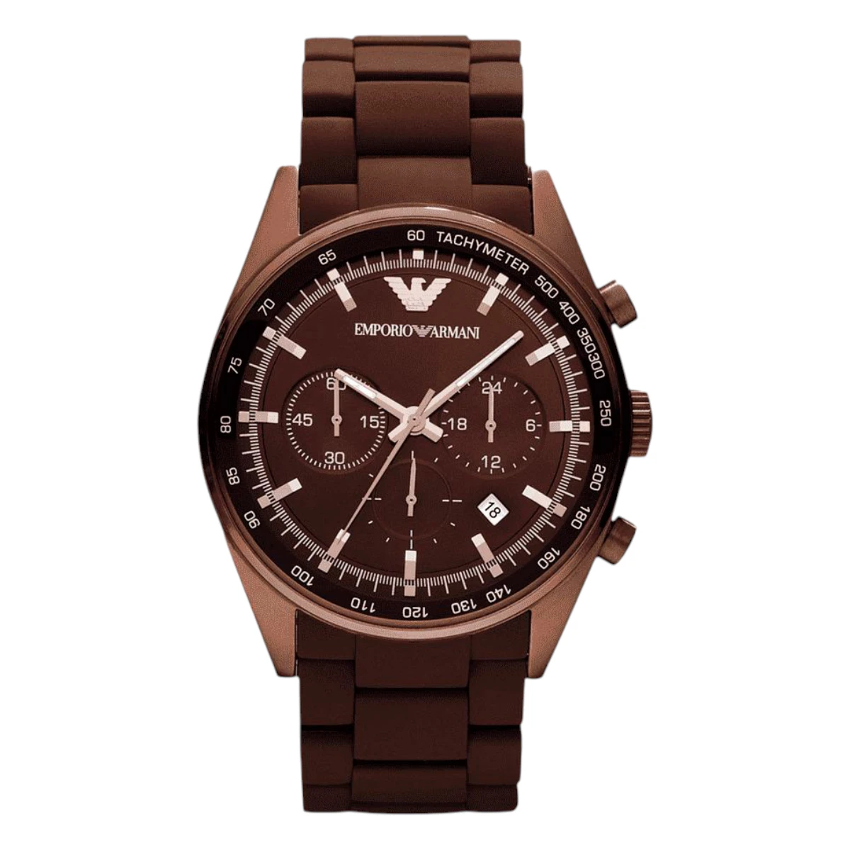 AR5982 Armani Herrklocka Quartz Stållänk Brun