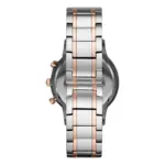 Armani Herrklocka Quartz Grå Stållänk Blå