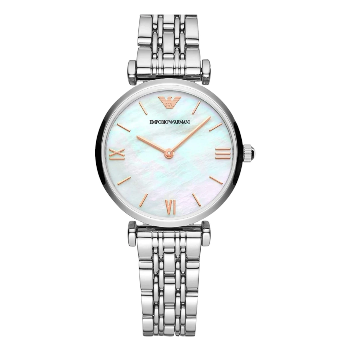 AR90004L Armani Damklocka Quartz Stållänk Grå
