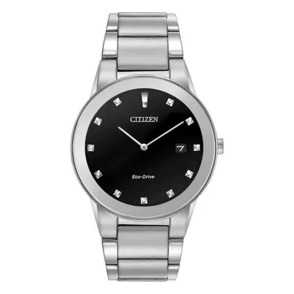 Citizen Axiom Eco-Drive Stållänk Svart