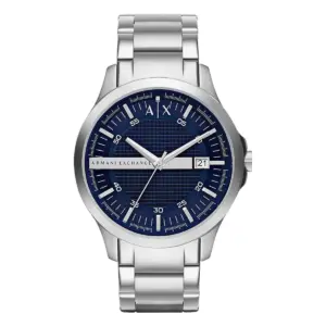 Armani Exchange Herrklocka Quartz Grå Stållänk Blå