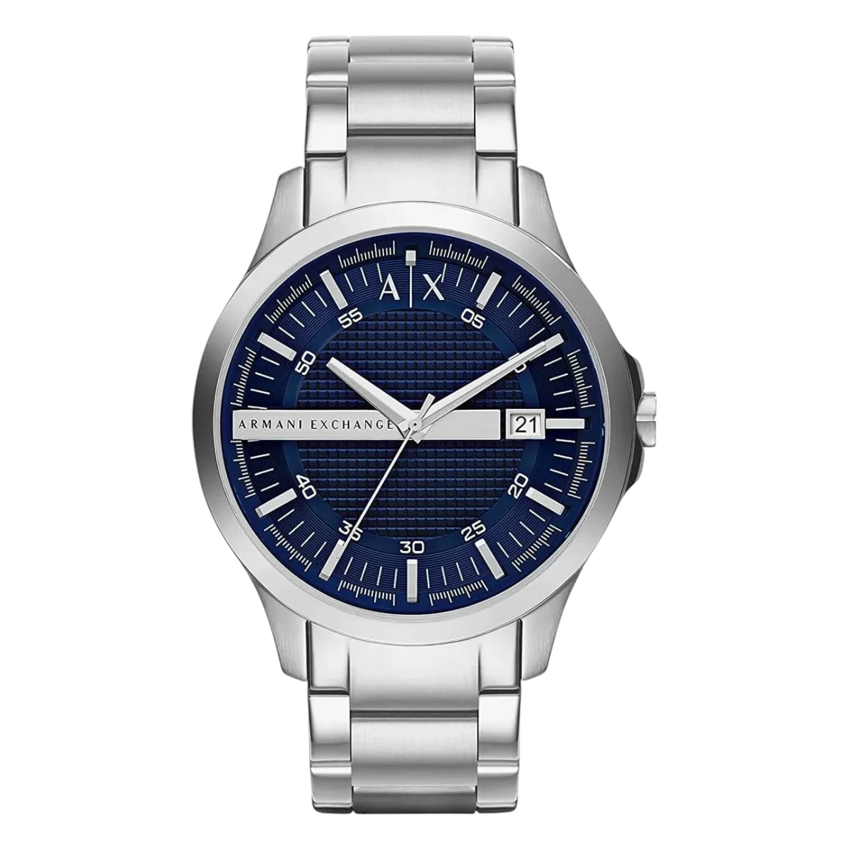 AX2132 Armani Exchange Herrklocka Quartz Grå Stållänk Blå