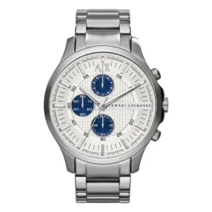 Armani Exchange Herrklocka Quartz Grå Stållänk Vit