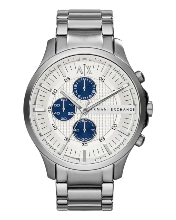 Armani Exchange Herrklocka Quartz Grå Stållänk Vit