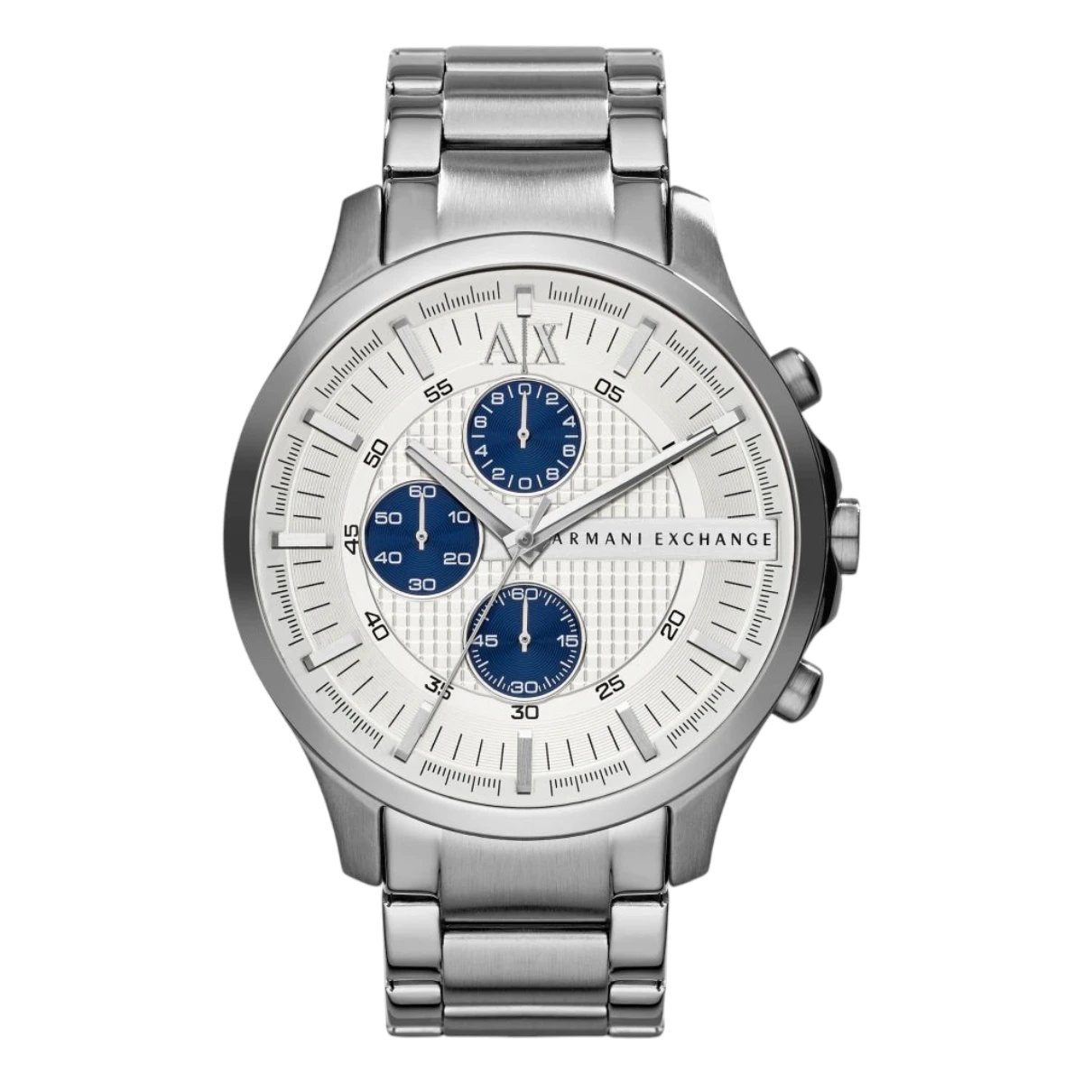 AX2136 Armani Exchange Herrklocka Quartz Grå Stållänk Vit