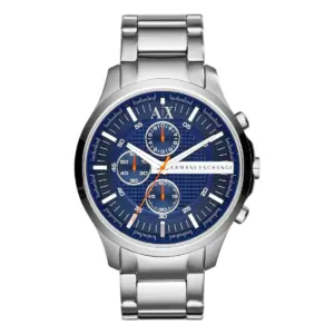 Armani Exchange Herrklocka Quartz Grå Stållänk Blå