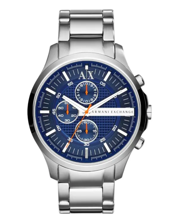 Armani Exchange Herrklocka Quartz Grå Stållänk Blå