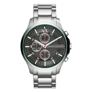 Armani Exchange Herrklocka Quartz Grå Stållänk Svart