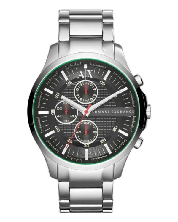 Armani Exchange Herrklocka Quartz Grå Stållänk Svart