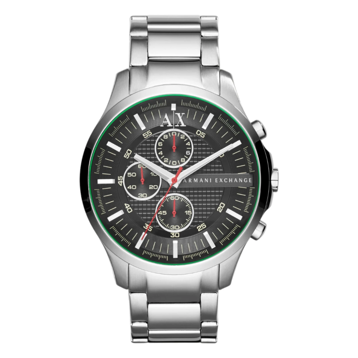 AX2163 Armani Exchange Herrklocka Quartz Grå Stållänk Svart