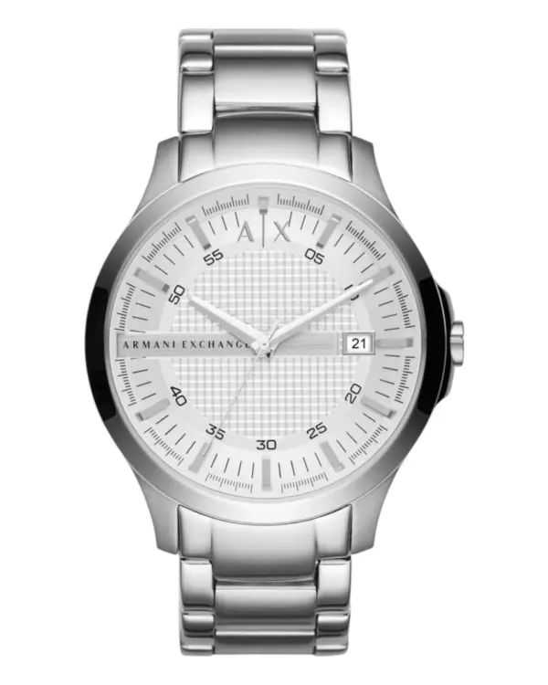 Armani Exchange Herrklocka Quartz Grå Stållänk Vit
