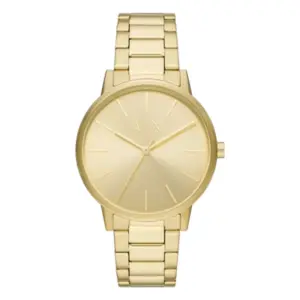 Armani Exchange Herrklocka Quartz Guldfärgad Stållänk Guld