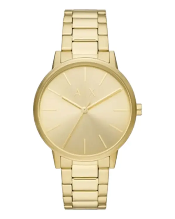 Armani Exchange Herrklocka Quartz Guldfärgad Stållänk Guld