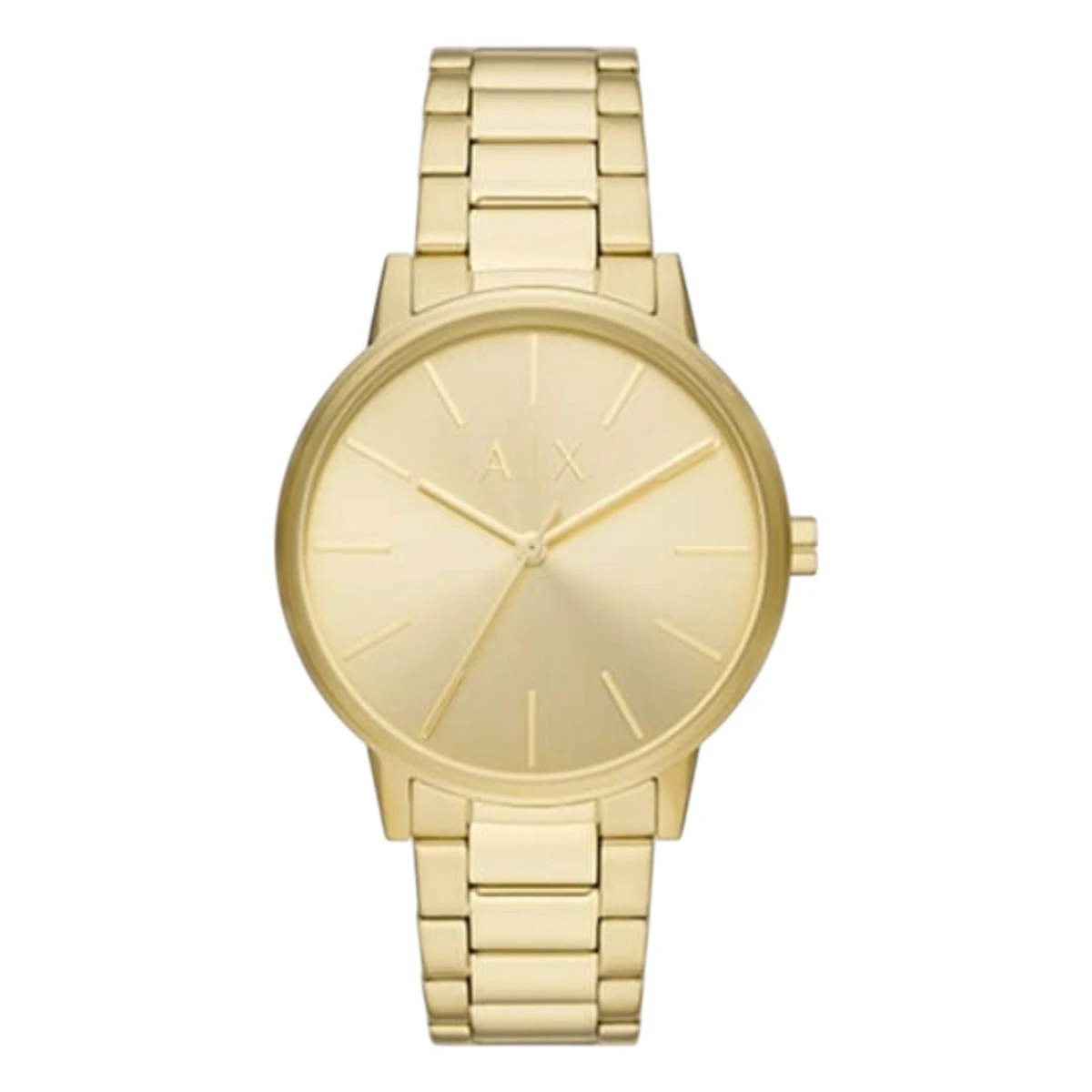AX7144 Armani Exchange Herrklocka Quartz Guldfärgad Stållänk Guld