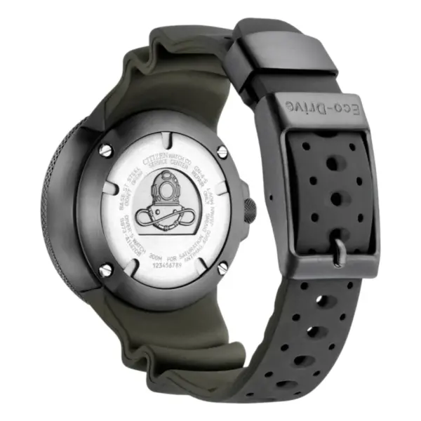 Citizen Promaster Professional Diver Eco-Drive Gummiarmband Grön, bild 2