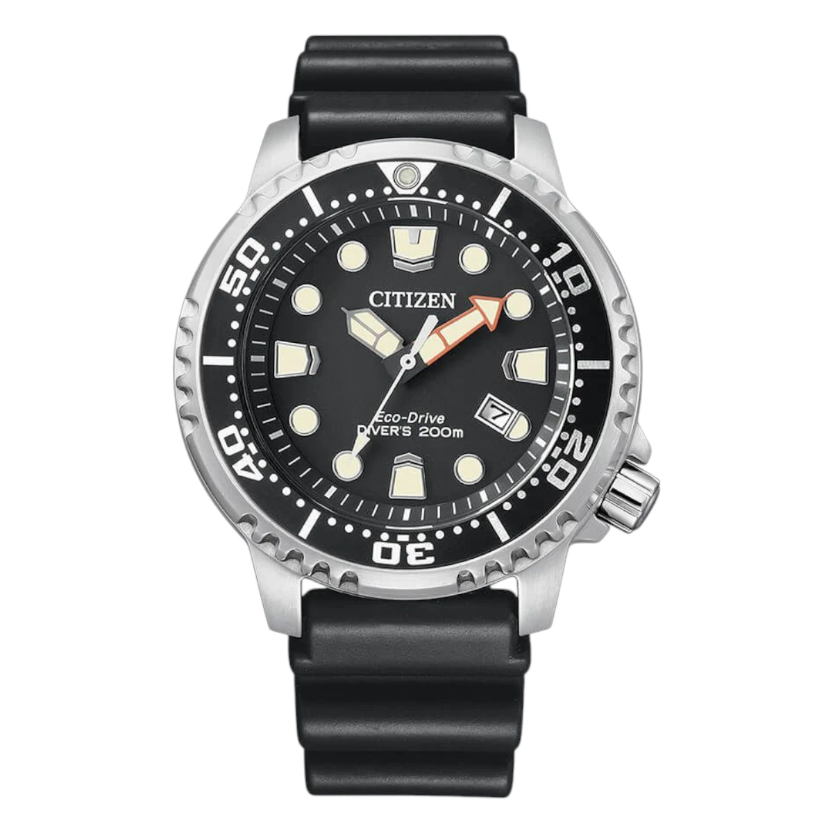 BN0150-10E_1 Citizen Promaster Diver Eco-Drive Gummiarmband Svart - Bild 1