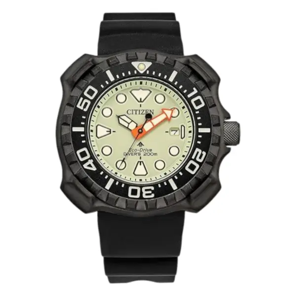 Citizen Promaster Diver Super Titanium Eco-Drive Polyuretanarmband Gul