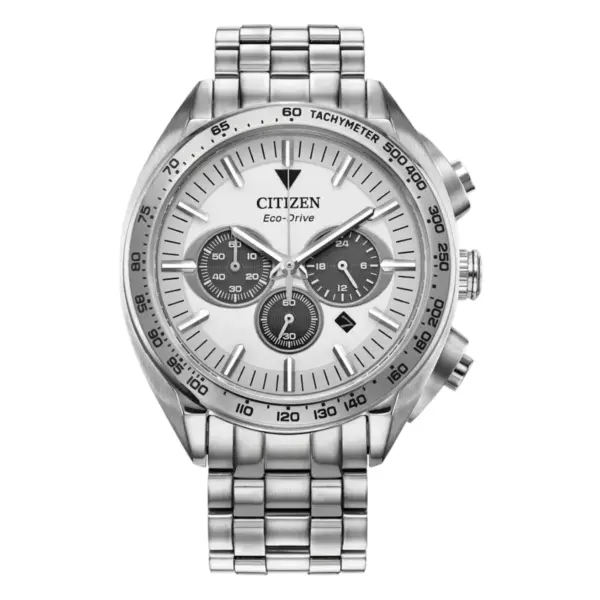 Citizen Sport Luxury Eco-Drive Kronograf Stållänk Grå
