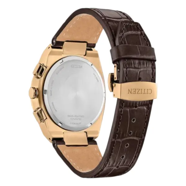 Citizen Axiom SC Eco-Drive Kronograf Läderarmband Svart, bild 2