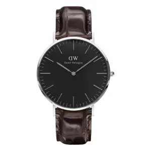 Daniel Wellington Classic Black York Silver Svart